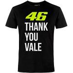 T-shirts noirs à manches courtes Valentino Rossi à manches courtes Taille S classiques pour homme 