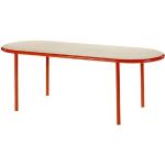 Tables de salle à manger design rouge cerise en bouleau 