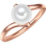 Bagues Valero Pearls argentées en argent à perles en or rose 14 carats look chic pour femme 