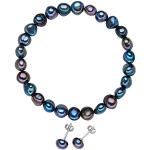 Valero Pearls Bracelet en perles pour Femme en 925/- Argent sterling Perle de culture d'eau douce env. 7,0-8,0 mm