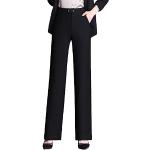 Pantalons carotte d'automne noirs à carreaux Taille XL plus size look fashion pour femme 
