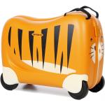 Valises cabine Samsonite orange à motif tigres pour femme 