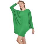 Robes vert émeraude à manches longues à manches longues Tailles uniques look casual pour femme en promo 