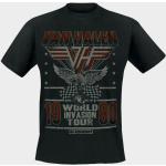 Van Halen 1980 Invasion World Tour Noir vintage Classic Rock T-shirt unisexe