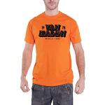 Van Halen T Shirt World Tour 1978 Band Logo Nouveau Officiel Homme Orange Size L