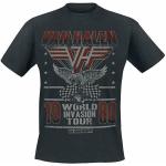 Van Halen World Invasion Tour Noir T-shirt unisexe