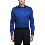 Chemises bleu roi de mariage stretch Taille XL look fashion pour homme 