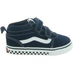 Chaussures Vans Checker bleues en cuir Pointure 25 avec un talon jusqu'à 3cm pour enfant 
