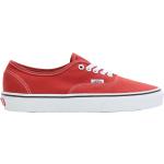 Chaussures de skate  Vans Authentic rouges à lacets look Skater 