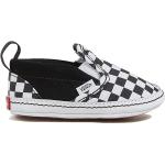 Vans - Chaussures à scratch - In Slip-On V Crib Checker Black/True White - Taille Enfant 1 US - Blanc