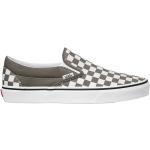 Chaussures de skate  Vans Classic Slip-On grises en caoutchouc à élastiques Pointure 42,5 rétro pour femme 