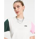 T-shirts basiques Vans roses à manches courtes Taille XL look color block pour femme en promo 