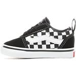 Vans Mixte bébé Ward Slip-on Canvas Sneaker, Noir Checkers Black True White, 22 EU