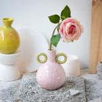 Vases design violets à fleurs en céramique de 20 cm 