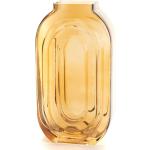 Vases en verre Amadeus ocre jaune en verre de 30 cm modernes 