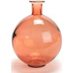 Vases en verre Amadeus orange en verre de 25 cm modernes 