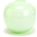 Vases boule vert d'eau en verre de 20 cm 