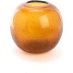 Vases boule orange en verre à paillettes de 20 cm modernes 