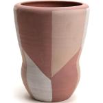Vases design Amadeus marron en terre cuite de 24 cm 