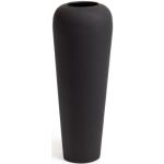 Vases design noirs en métal de 40 cm 