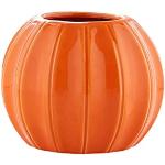 Vases design orange en céramique à motif citrouille de 14 cm modernes 