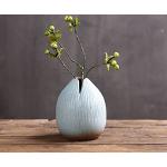 Vases design bleues claires à fleurs en céramique inspirations zen de 10 cm contemporains 