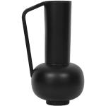 Vases Vente Unique noirs en métal de 30 cm contemporains 