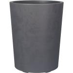 Vase en plastique rond à réserve d'eau Millennium - Anthracite - 53cm