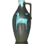 Vases turquoise en céramique de 15 cm milieu du siècle 