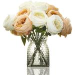 Vases design gris fumé en verre à motif fleurs de 16 cm modernes 