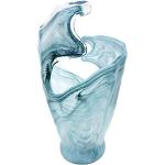 Vases design bleues claires en verre de 22 cm modernes 