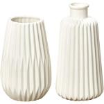 Vases Boltze blancs en porcelaine de 17 cm 