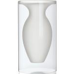 Vases design Philippi blancs en verre 