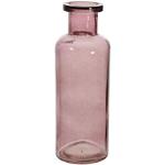 Vase fin en verre coloré en forme de bouteille à c