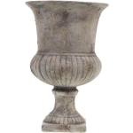 Vases design Amadeus gris à effet vieilli en ciment de 40 cm rustiques 