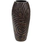 Vases design Amadeus marron en résine de 40 cm contemporains 