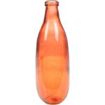 Vases design Amadeus orange en verre de 40 cm contemporains 