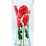 Vases design en verre à motif fleurs de 10 cm 