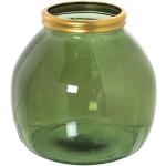 Vases en verre DRW dorés de 10 cm 