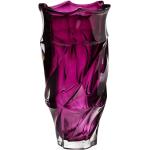 Vases en verre violets à fleurs en cristal style bohème 