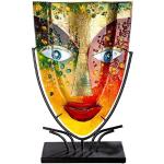 Galets décoratifs multicolores en verre de 47 cm 