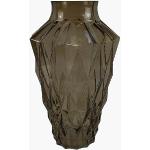 Vases design marron en verre de 20 cm contemporains 