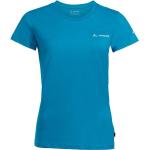T-shirts à imprimés Vaude bleus bio éco-responsable Taille M pour femme 