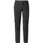 Pantalons de randonnée Vaude Farley noirs à motif Les Alpes stretch Taille XL look fashion pour femme 