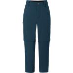 Pantalons de randonnée Vaude Detective bleus en polyamide stretch look fashion pour femme 