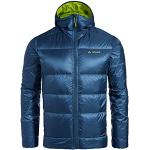 Vaude Men's Kabru Hooded Jacket III Veste Doudoune en Duvet Naturel pour Les Sports de Montagne # légère # Compressible # Fabrication écologique Homme, Deep Water, FR : S (Taille Fabricant : S)