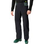 Pantalons de ski Vaude Monviso noirs en shoftshell coupe-vents respirants éco-responsable Taille XL pour homme 