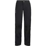Pantalons de randonnée Vaude noirs imperméables coupe-vents respirants look fashion pour femme 
