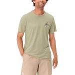 T-shirts basiques Vaude Redmont marron en chanvre éco-responsable Taille L pour homme 