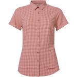 Chemises Vaude Seiland roses à carreaux en polyester à carreaux éco-responsable Taille XS pour femme 
